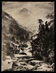 Photograph of Thomas Moran's painting "Mountain of the Holy Cross"