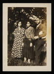 Mildred Peevyhouse Williams (center) with unidentified woman and unidentified man
