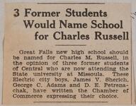 3 Former Students Would Name School for Charles Russell