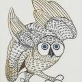 Kananginak Pootoogook (1935-2010) Inuit, Summer Owl, lithograph, 1972, GM 14.1011 